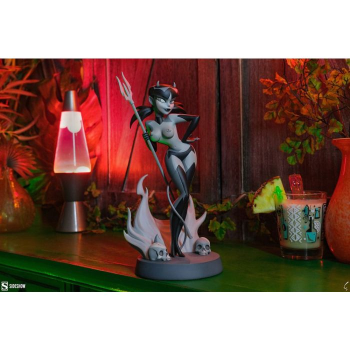 Original Artist Series Statue Devil Girl (Black and White Variant) 30 cm