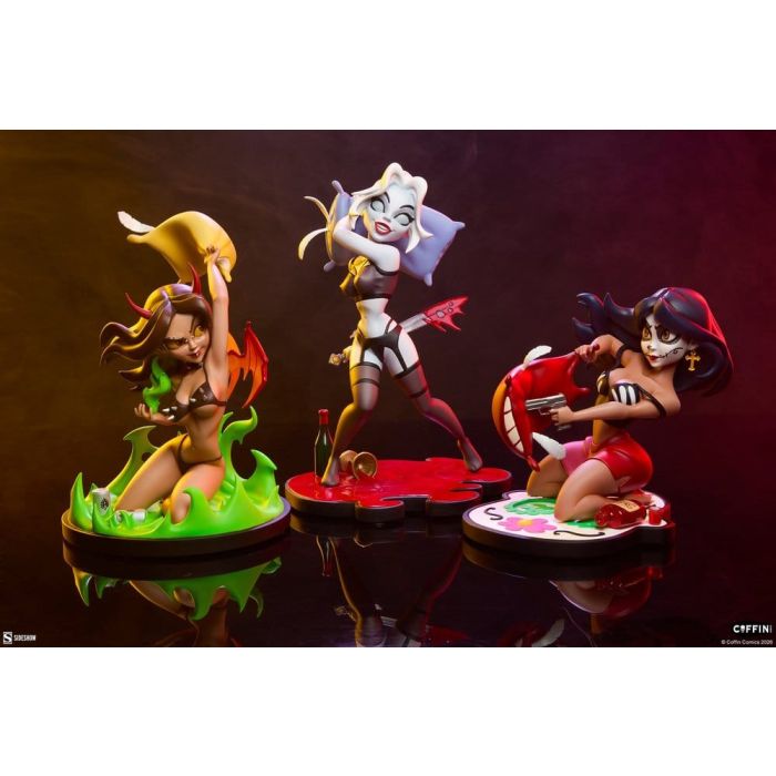 Coffin Comics Designer Statues Set Sleepover In Hell