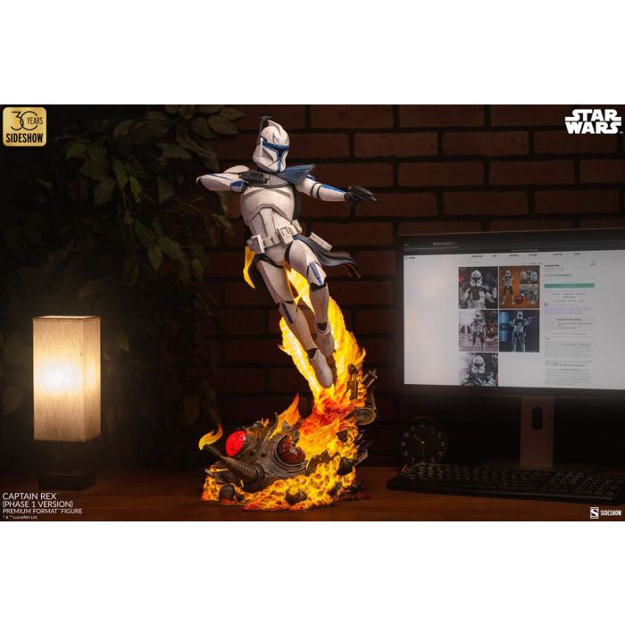 Star Wars Premium Format Figure Captain Rex (Phase 1 Version) Sideshow Exclusive 68 cm