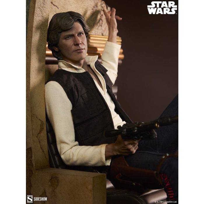 Star Wars Episode IV Mixed Media Premium Format Figure Han Solo: Sorry About the Mess 32 cm
