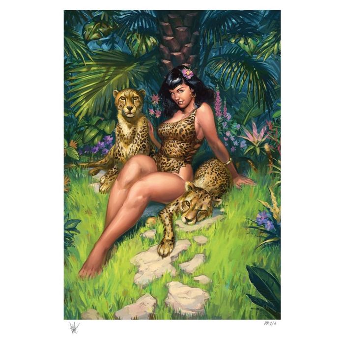 Bettie Page Fine Art Print Jungle Bettie 46 x 61 cm - unframed