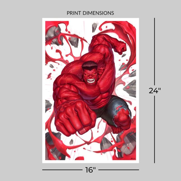 Marvel Red Hulk #1 Art Print Red Hulk 61 x 41 cm - unframed