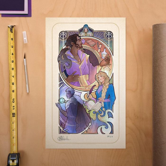 Critical Role Art Print Matthew Mercer: 10th Anniversary Art Nouveau Illustrations 46 x 28 cm - unframed