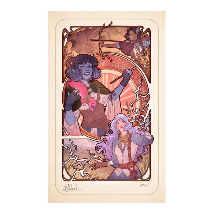 Critical Role Art Print Laura Bailey: 10th Anniversary Art Nouveau Illustrations 46 x 28 cm - unframed