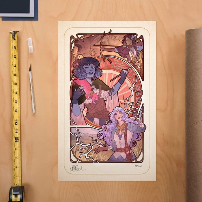 Critical Role Art Print Laura Bailey: 10th Anniversary Art Nouveau Illustrations 46 x 28 cm - unframed