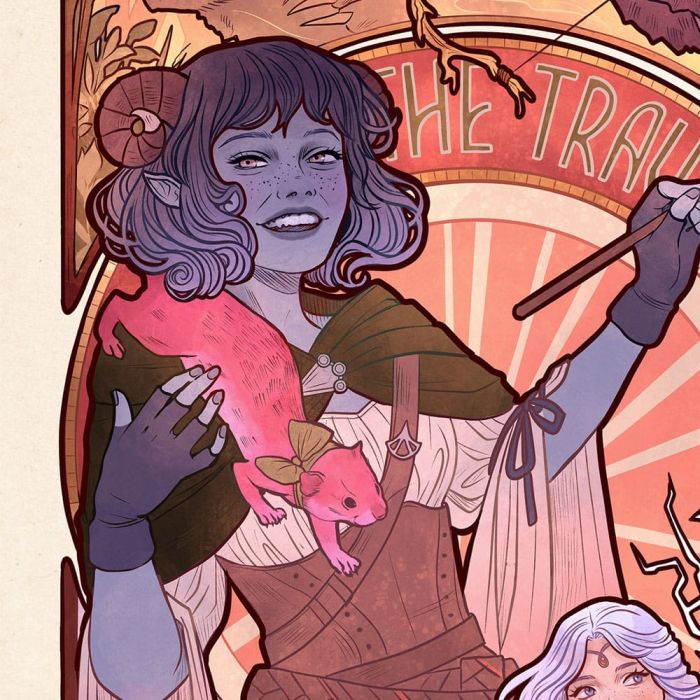 Critical Role Art Print Laura Bailey: 10th Anniversary Art Nouveau Illustrations 46 x 28 cm - unframed