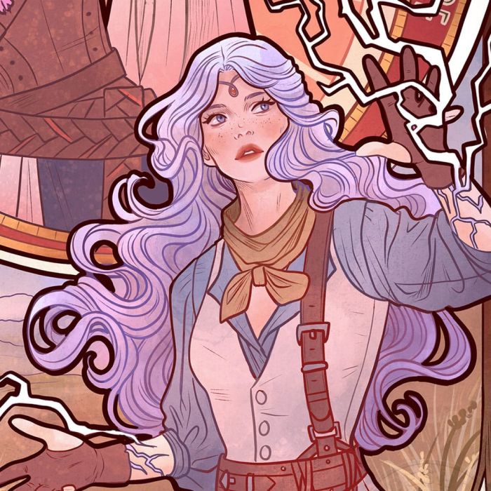 Critical Role Art Print Laura Bailey: 10th Anniversary Art Nouveau Illustrations 46 x 28 cm - unframed