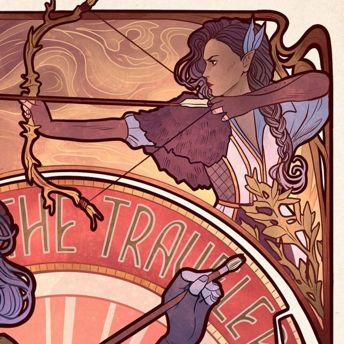 Critical Role Art Print Laura Bailey: 10th Anniversary Art Nouveau Illustrations 46 x 28 cm - unframed