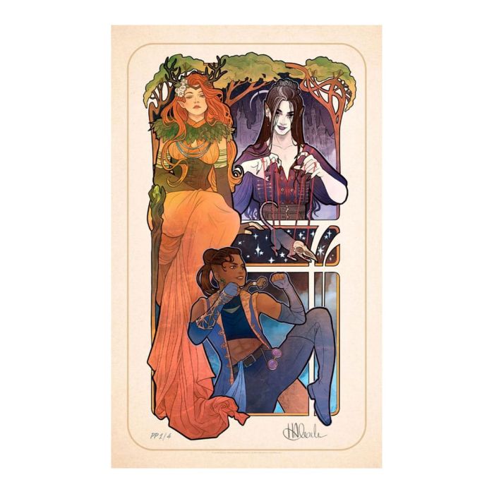 Critical Role Art Print Marisha Ray: 10th Anniversary Art Nouveau Illustrations 46 x 28 cm - unframed