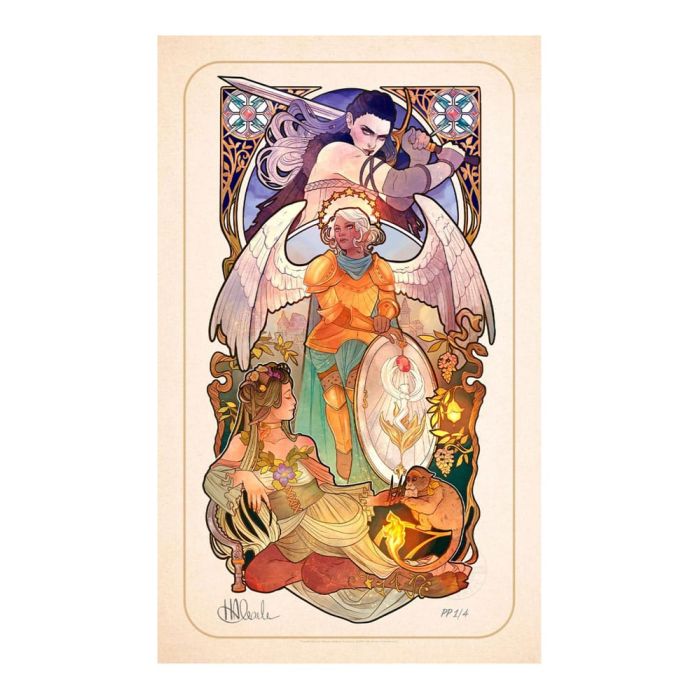 Critical Role Art Print Ashley Johnson: 10th Anniversary Art Nouveau Illustrations 46 x 28 cm - unframed