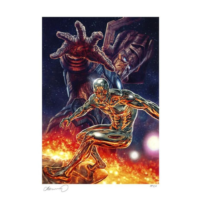Marvel Art Print Galactus and the Silver Surfer 61 x 41 cm - unframed