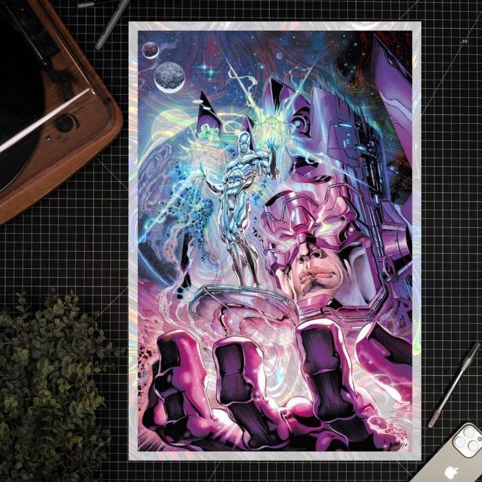 Marvel Fine Art Print Death of the Silver Surfer 41 x 61 cm - unframed