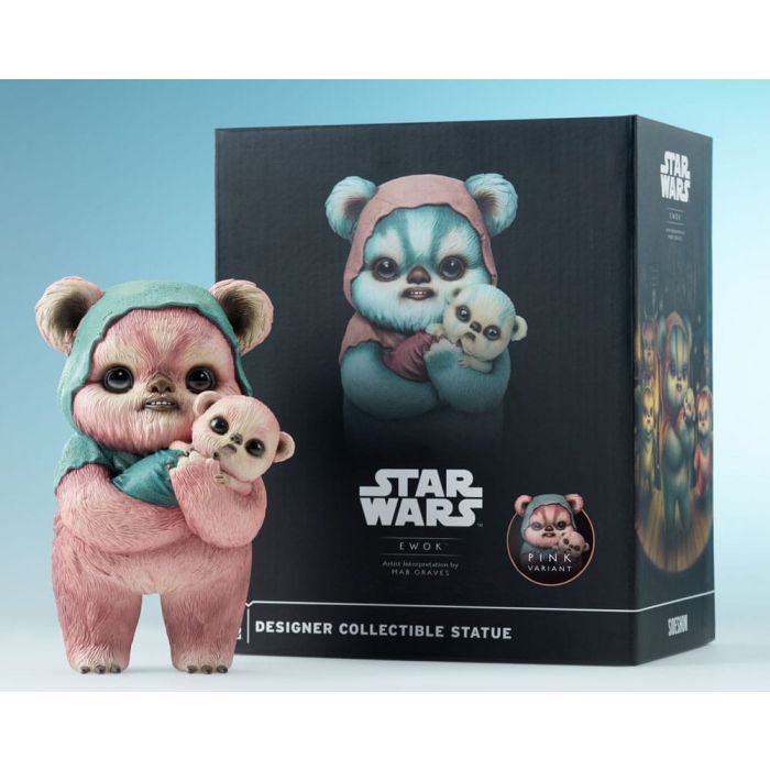 Star Wars Designer Statue Ewok by Mab Graves Pink Variant 18 cm