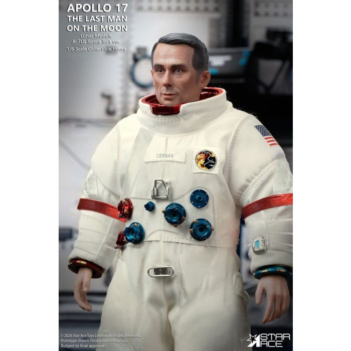 NASA Apollo 17 Action Figure 1/6 The Last Man on the Moon 30 cm