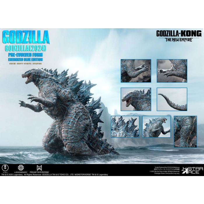 Godzilla vs. Kong: The New Empire Soft Vinyl Statue Godzilla (2024) Evolved Blue Edition 28 cm  