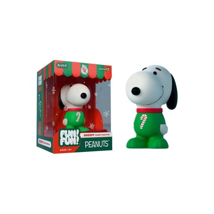 Vintage Peanuts Fun! Fun! Mini Figure Wave 03 Holiday Snoopy (Candy Cane PJs)