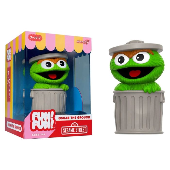 Sesame Street Fun! Fun! Soft Vinyl Figur Wave 01 - Oscar the Grouch 18 cm