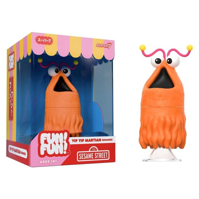 Sesame Street Fun! Fun! Vinyl Figure Yip Yip Martian (Orange) 18 cm