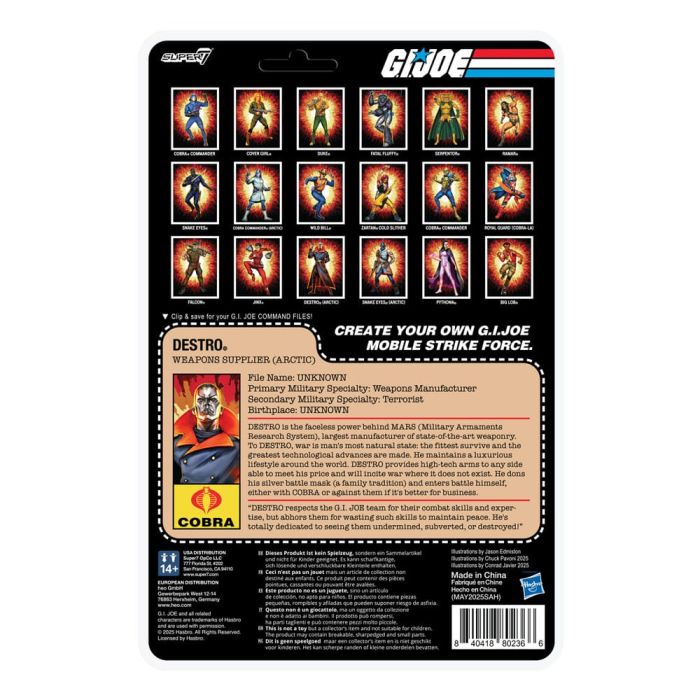 GI Joe (Movie) ReAction+ Action Figure Wave 5 Arctic Destro (Movie) 10 cm 