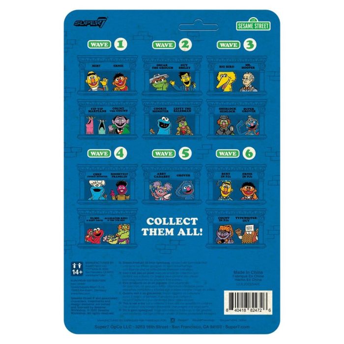 Sesame Street ReAction Action Figure Wave 06 Count Von Count (PJs) 10 cm