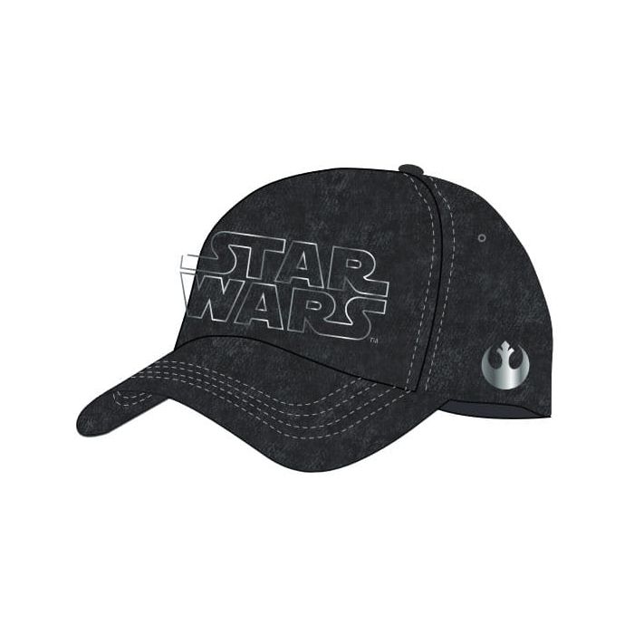 Star Wars Curved Bill Cap Silver Logo 
