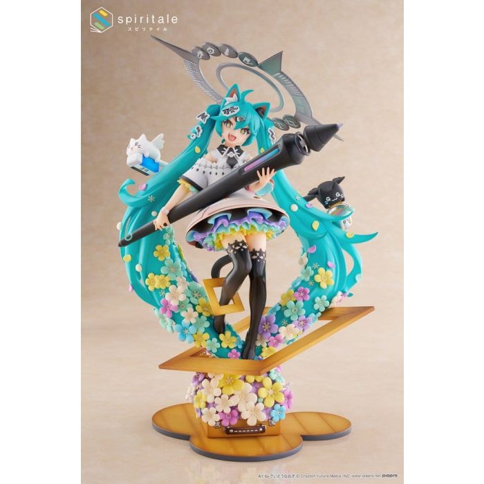 Hatsune Miku x Naoki Saito PVC Statue 1/7 My Figure Making! The Painter Ver. 34 cm 