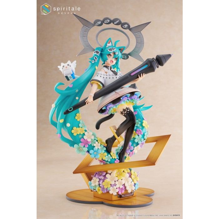 Hatsune Miku x Naoki Saito PVC Statue 1/7 My Figure Making! The Painter Ver. 34 cm 