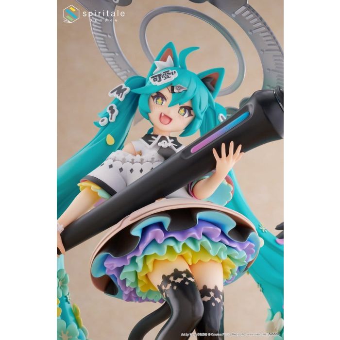 Hatsune Miku x Naoki Saito PVC Statue 1/7 My Figure Making! The Painter Ver. 34 cm 