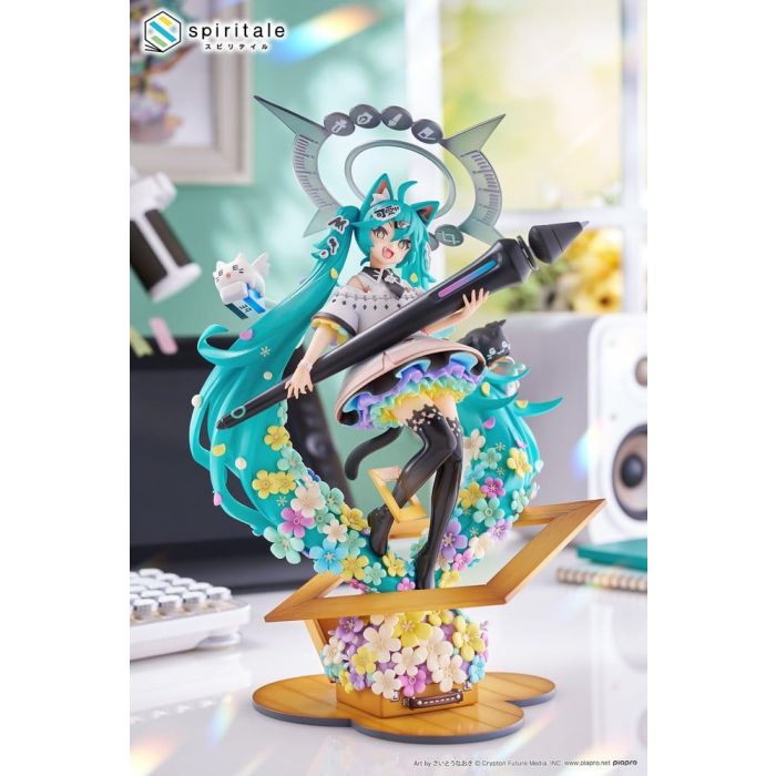 Hatsune Miku x Naoki Saito PVC Statue 1/7 My Figure Making! The Painter Ver. 34 cm 