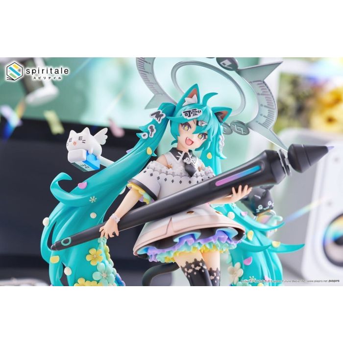Hatsune Miku x Naoki Saito PVC Statue 1/7 My Figure Making! The Painter Ver. 34 cm 