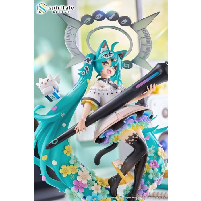 Hatsune Miku x Naoki Saito PVC Statue 1/7 My Figure Making! The Painter Ver. 34 cm 