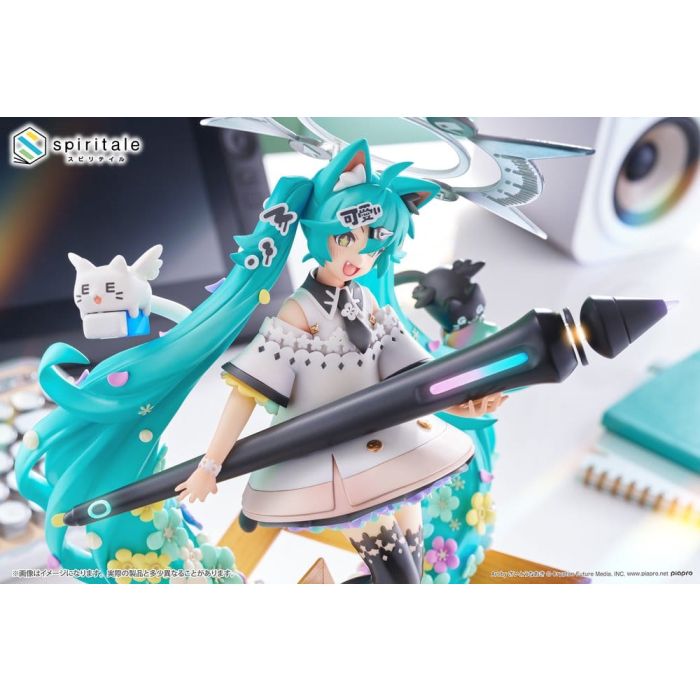 Hatsune Miku x Naoki Saito PVC Statue 1/7 My Figure Making! The Painter Ver. 34 cm 