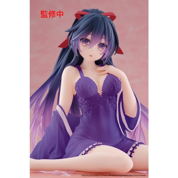 Date A Live V PVC Statue Desktop Cute Figure Tohka Yatogami Nightwear Ver. Renewal 13 cm      