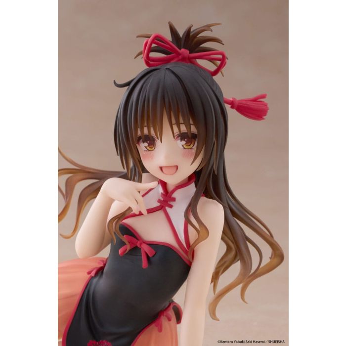 To Love-Ru Darkness PVC Statue Desktop Cute Figure Mikan Yuki Chinese Dress Ver. 13 cm