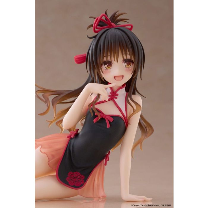 To Love-Ru Darkness PVC Statue Desktop Cute Figure Mikan Yuki Chinese Dress Ver. 13 cm