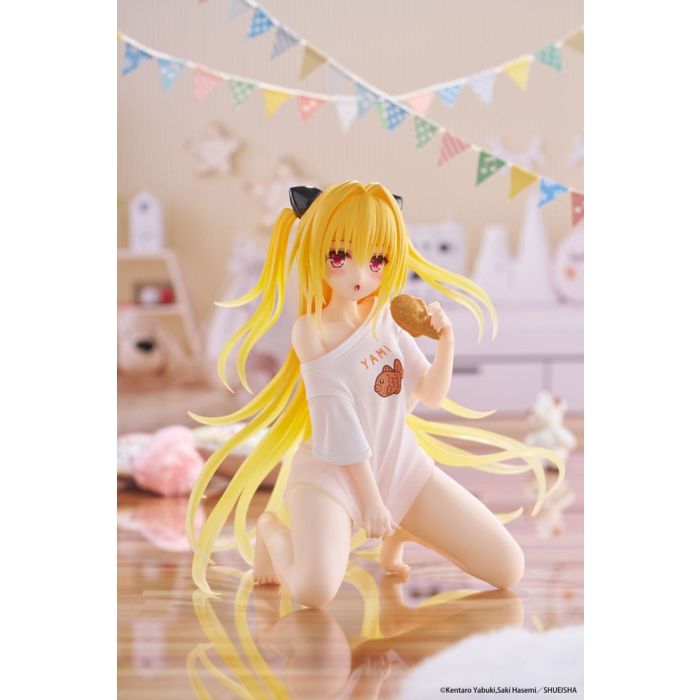 To Love-Ru Darkness PVC Statue Desktop Cute Figure Golden Darkness Roomwear Ver. 13 cm      