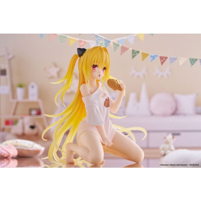 To Love-Ru Darkness PVC Statue Desktop Cute Figure Golden Darkness Roomwear Ver. 13 cm      