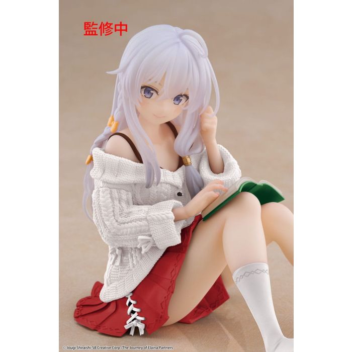 Wandering Witch: The Journey of Elaina PVC Statue Desktop Cute Figure Elaina Casual Clothes Ver. Renewal 13 cm