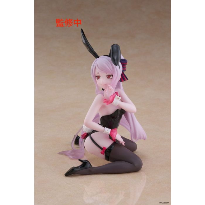 Overlord PVC Statue Desktop Cute Figure Shalltear Bunny Ver. 13 cm    