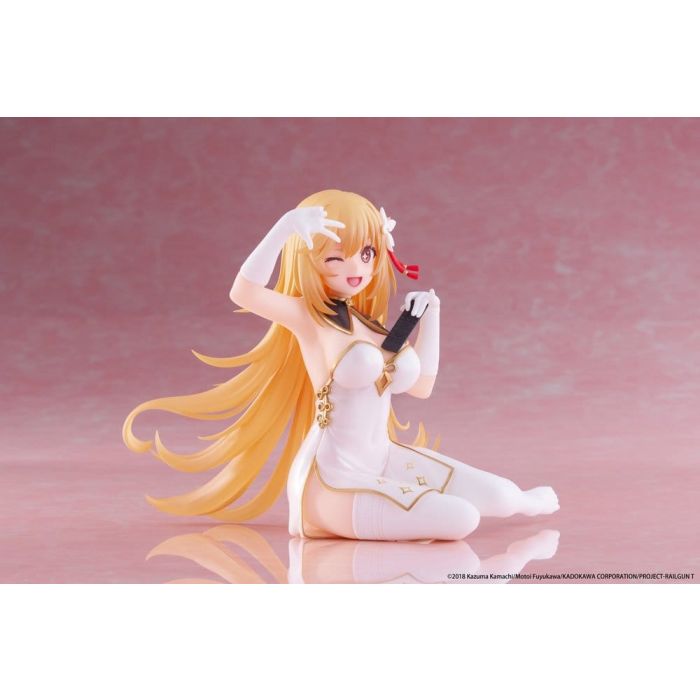 A Certain Scientific Railgun PVC Statue Desktop Cute Figure Misaki Shokuho Chinese Dress Ver. 13 cm