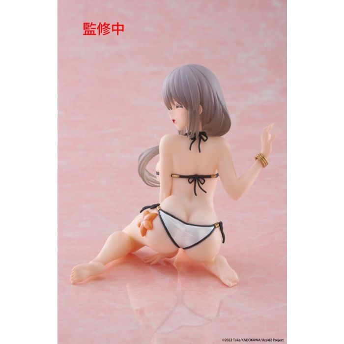 Uzaki-chan Wants to Hang Out! PVC Statue Desktop Cute Figure Tsuki Uzaki (Swimwear Ver.) 13 cm          