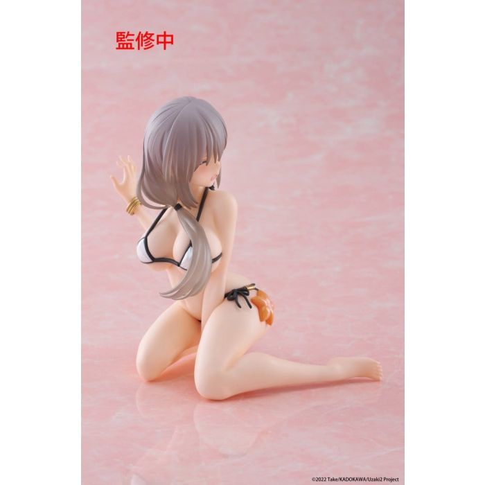Uzaki-chan Wants to Hang Out! PVC Statue Desktop Cute Figure Tsuki Uzaki (Swimwear Ver.) 13 cm          