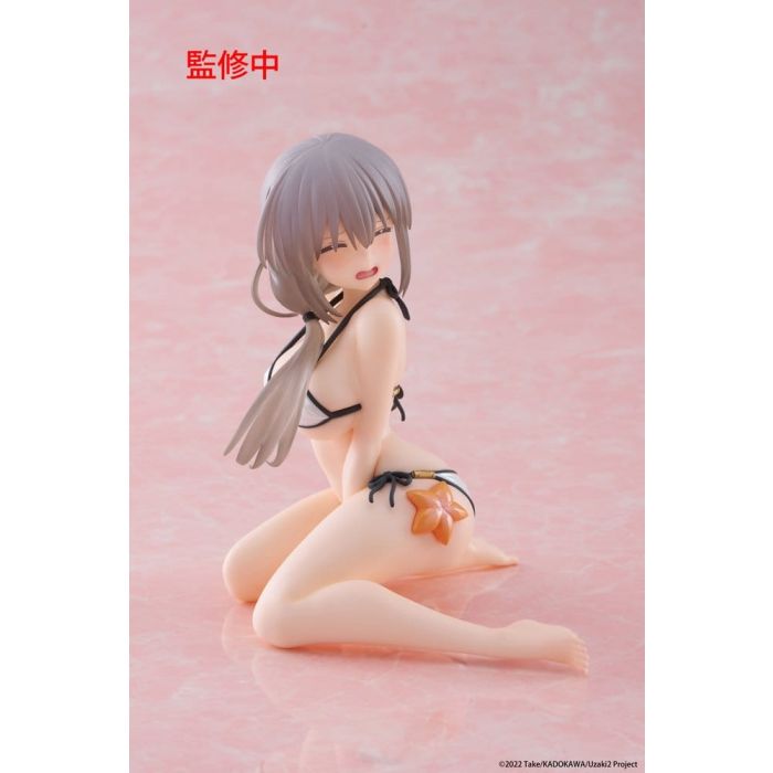 Uzaki-chan Wants to Hang Out! PVC Statue Desktop Cute Figure Tsuki Uzaki (Swimwear Ver.) 13 cm          