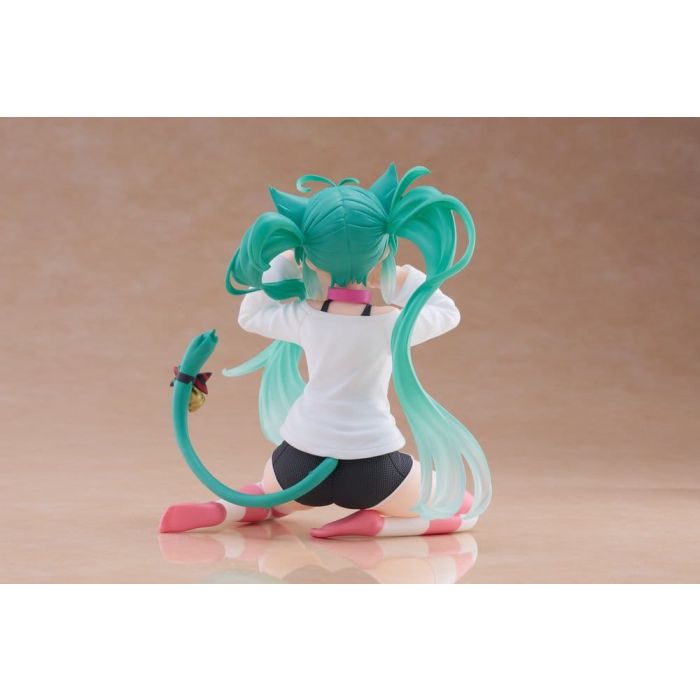 Hatsune Miku PVC Statue Desktop Cute Figure Hatsune Miku Cat Ear T-Shirt Ver. 13 cm