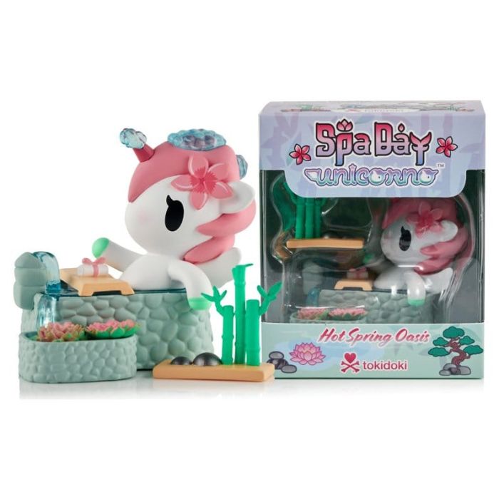 Unicorno Window Box Figure Spa Day Hot Springs Oasis 7 cm
