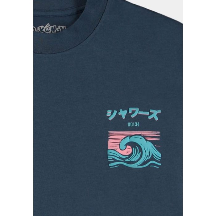 Pokémon T-Shirt Navy Vaporeon Size M