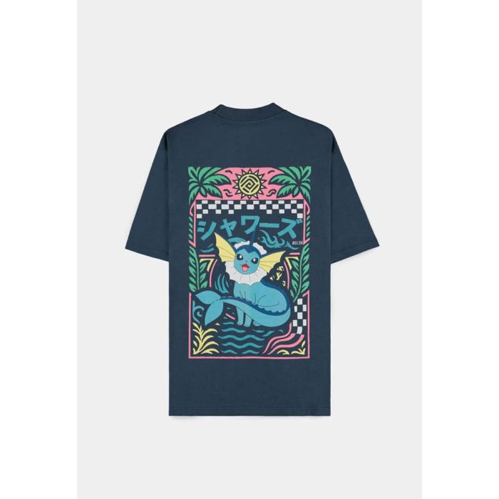 Pokémon T-Shirt Navy Vaporeon Size M