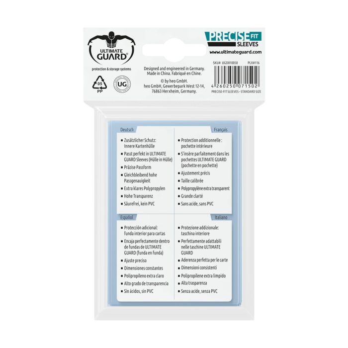 Ultimate Guard Precise-Fit Sleeves Standard Size (100)
