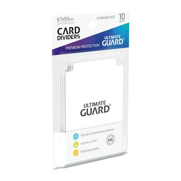 Ultimate Guard Card Dividers Standard Size (10) - White