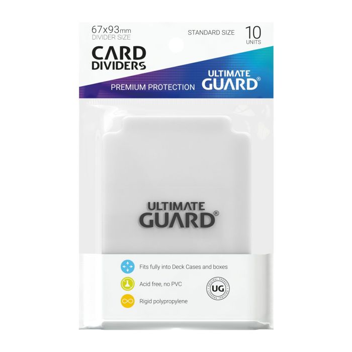 Ultimate Guard Card Dividers Standard Size (10) - Transparent